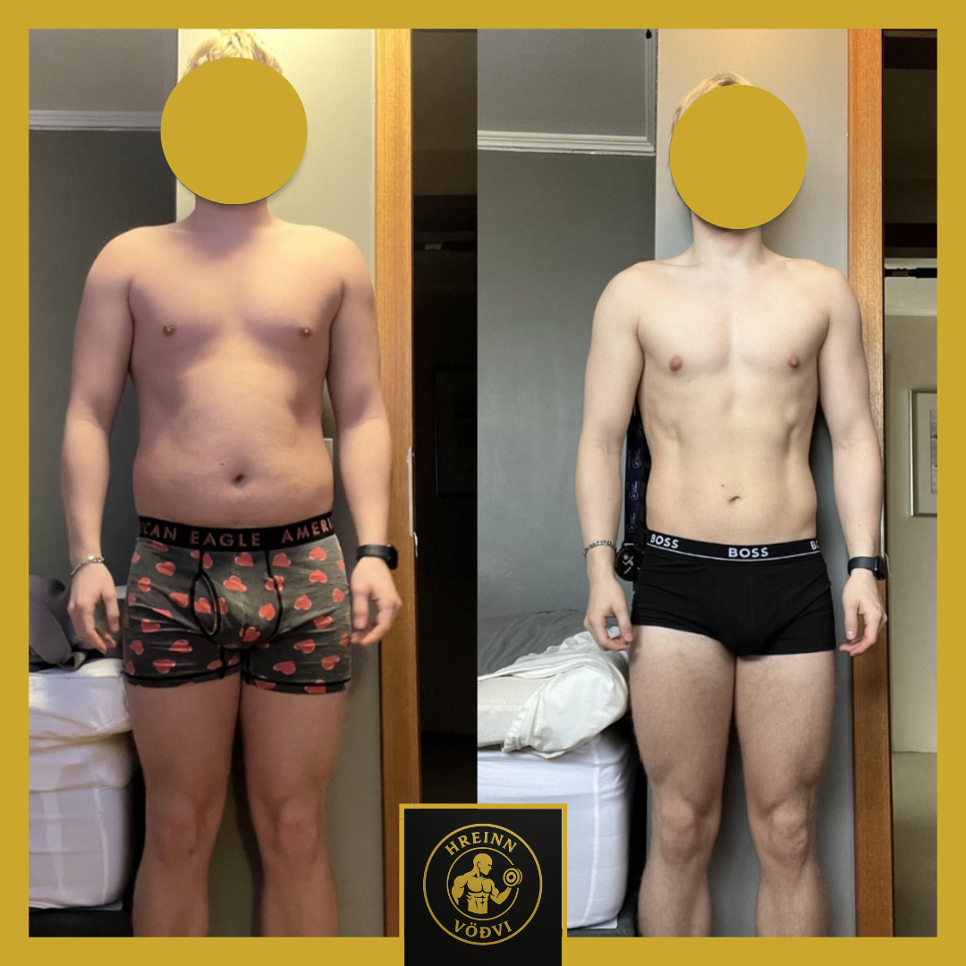 fyrir og eftir mynd 8